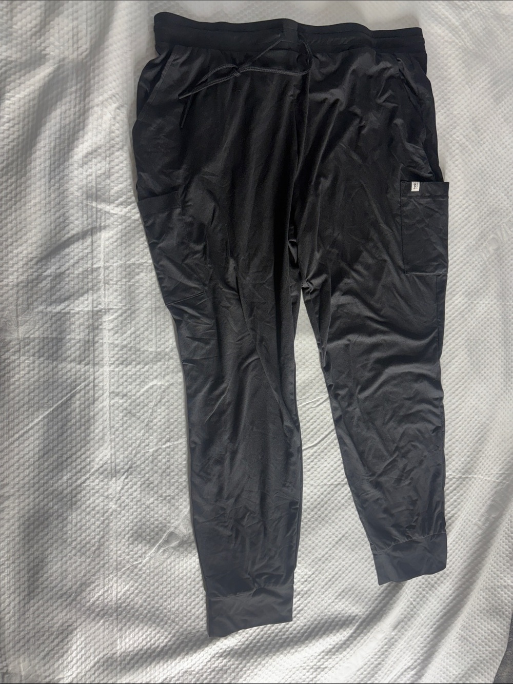 Frank & Oak Black Drawstring Jogger Pants